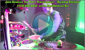 John Donovan The Party Percussionist Audiobiography and Diamond Package Demo Video