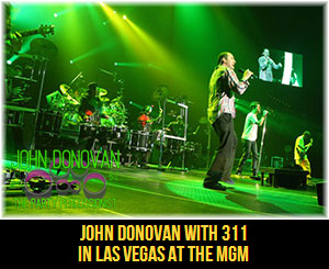 John Donovan The Party Percussionist performing with 311 in a DRUMLINE in Las Vegas at the MGM
