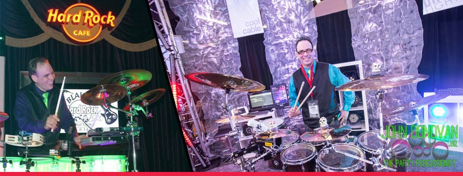John Donovan The Party Percussionist is an acclaimed live New York wedding and mitzvah artist, musician and entertainer with DJS and Bands