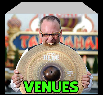 Venues of John Donovan The Party Percussionist whom is the perfect live musician for your New York City, Long Island or New Jersey wedding or mitzvah DJ MC entertainment package